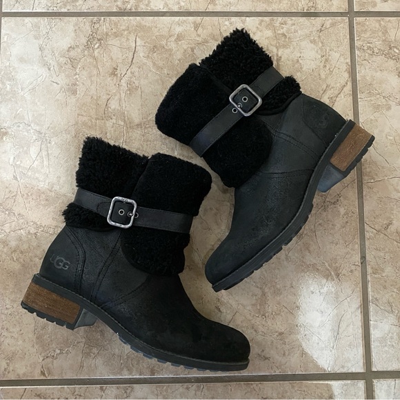 Ugg Womens Blayre Il Lamb Ankle Booties - Picture 2 of 10